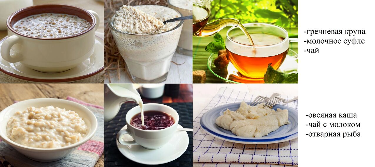 Dietary gastritis breakfast
