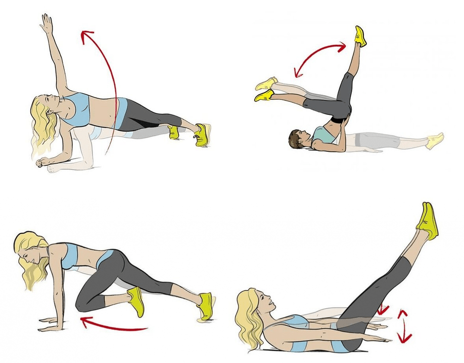 Belly and side weight loss exercises